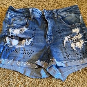 American eagle high rise shorties